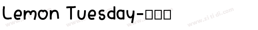 Lemon Tuesday字体转换
